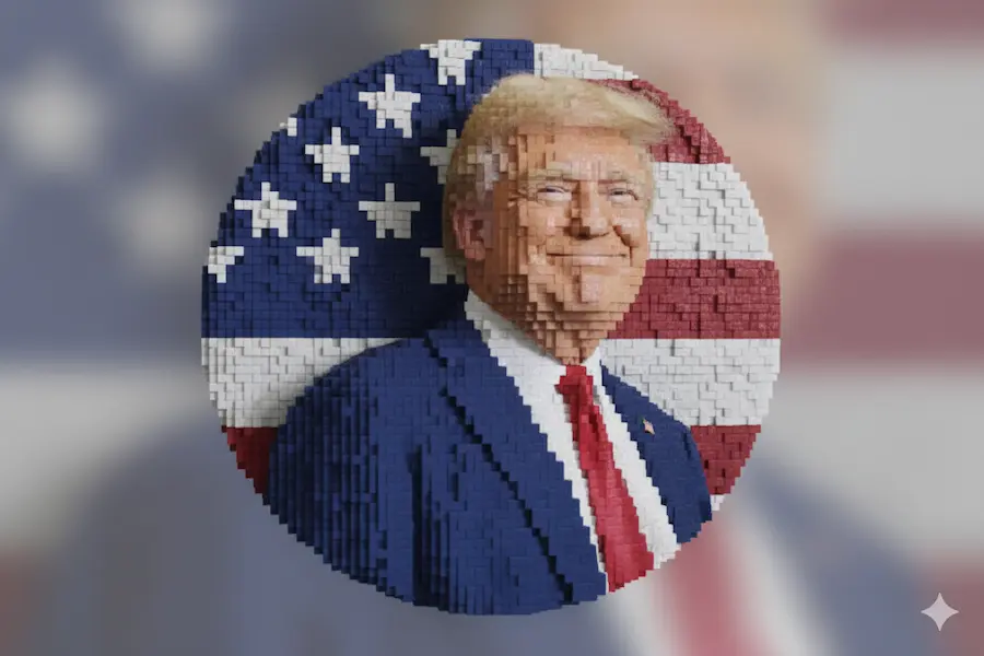 Voxel Style 3D Icon